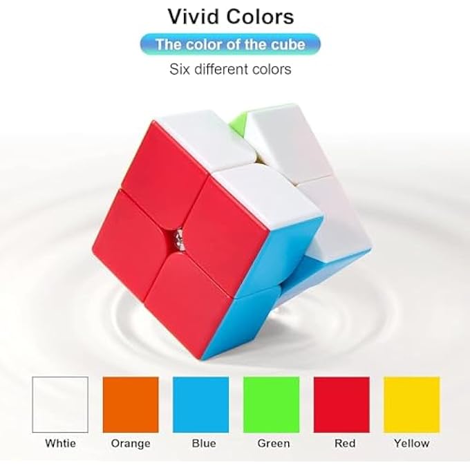 SPEED CUBE QY PROFESSION 2X2 FAST CUBE - FAST SMOOTH TURNING - SOLID DURABLE & STICKERLESS FROSTED, BEST 3D PUZZLE MAGIC TOY - TURNS QUICKER THAN ORIGINAL - Image 3